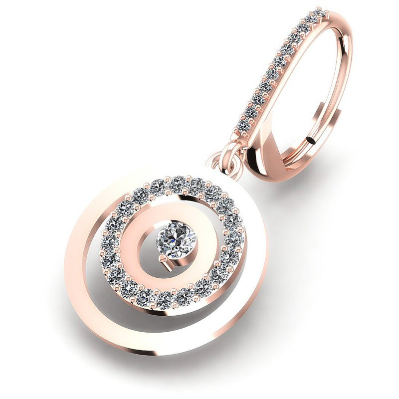 Round Diamonds 0.80CT Earring in 18KT Rose Gold