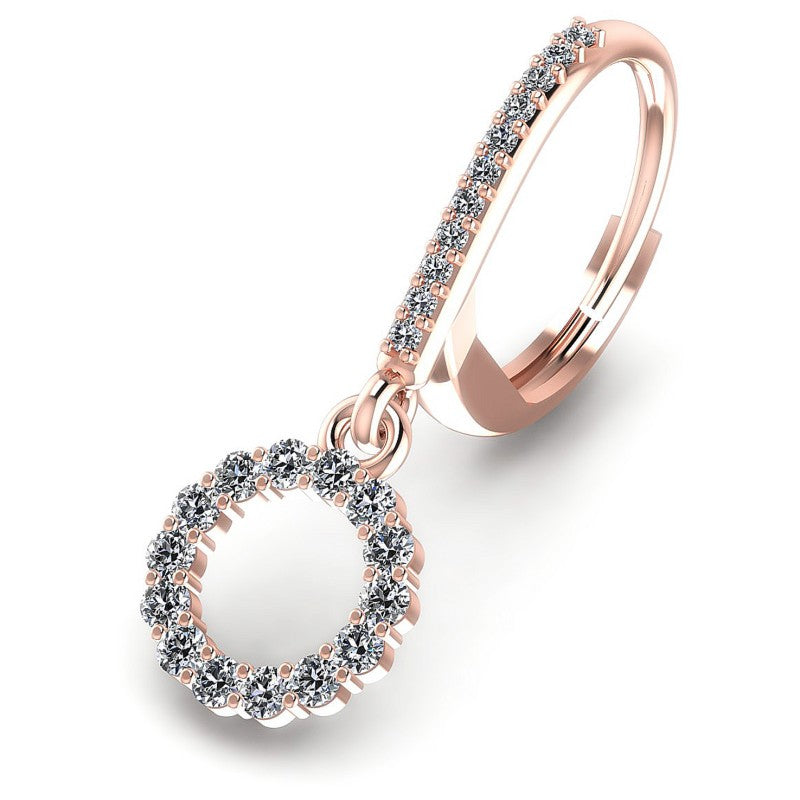 Round Diamonds 0.80CT Earring in 18KT Yellow Gold