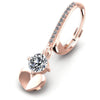 Round Diamonds 1.20CT Earring in 18KT Rose Gold
