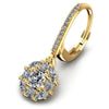 Princess and Round and Marquise Diamonds 1.40CT Earring in 14KT Rose Gold