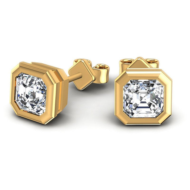 Emerald Diamonds 0.25CT Stud Earrings in 14KT Yellow Gold