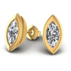 Marquise Diamonds 1.00CT Stud Earrings in 14KT Yellow Gold