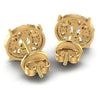 Round and Marquise Diamonds 1.40CT Designer Studs Earring in 14KT Rose Gold
