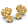 Round and Marquise Diamonds 1.35CT Designer Studs Earring in 14KT Rose Gold