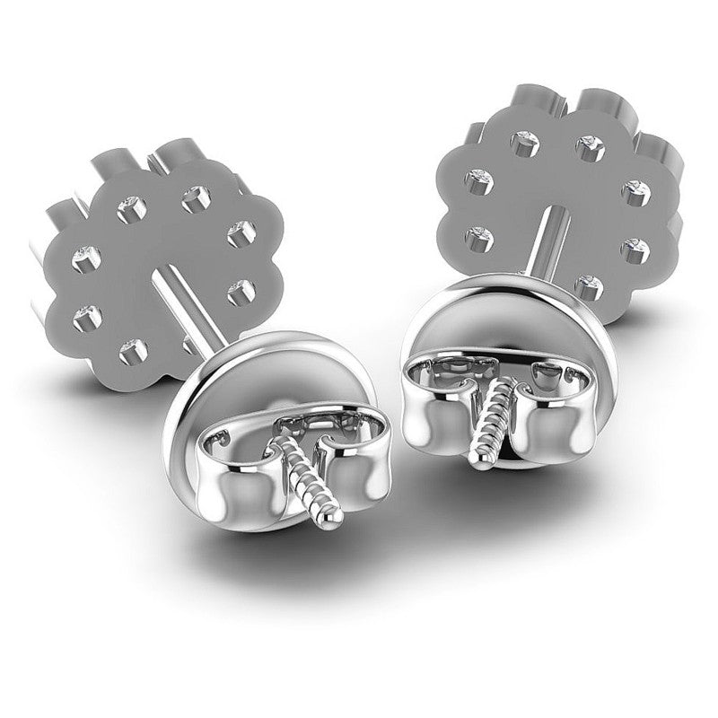 Round Diamonds 1.20CT Designer Studs Earring in 14KT Rose Gold