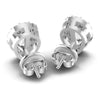 Round and Pear Diamonds 1.70CT Designer Studs Earring in 14KT Rose Gold