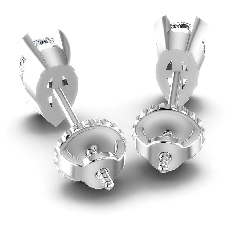 Pear Diamonds 1.00CT Stud Earrings in 14KT Rose Gold