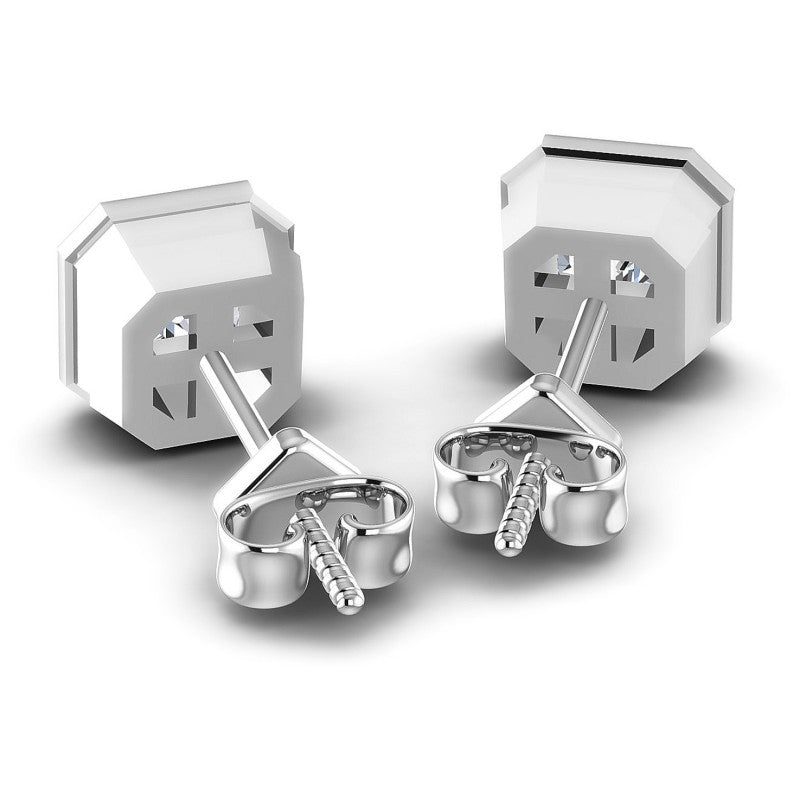 Emerald Diamonds 0.25CT Stud Earrings in 14KT Rose Gold