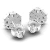 Princess and Round Diamonds 0.45CT Designer Studs Earring in 14KT Rose Gold
