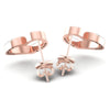 Round Diamonds 0.40CT Heart Earring in 18KT Rose Gold