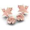 Round Diamonds 1.10CT Designer Studs Earring in 18KT Rose Gold