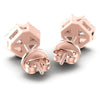 Round Diamonds 0.75CT Designer Studs Earring in 18KT Rose Gold