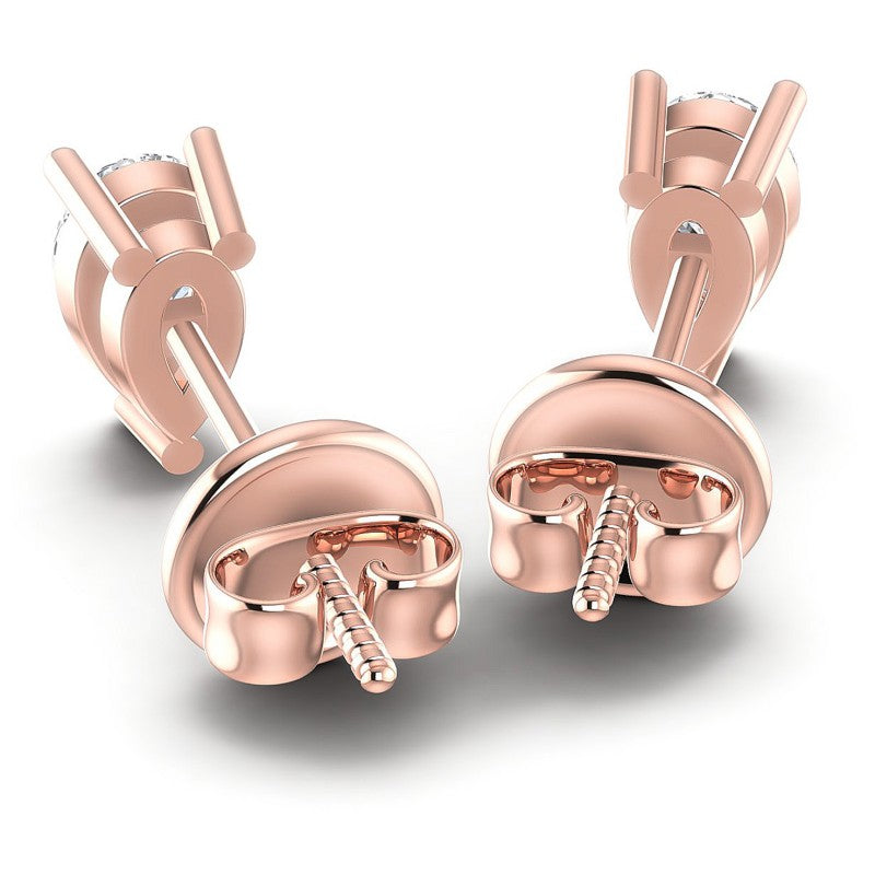 Pear Diamonds 1.00CT Stud Earrings in 18KT Rose Gold