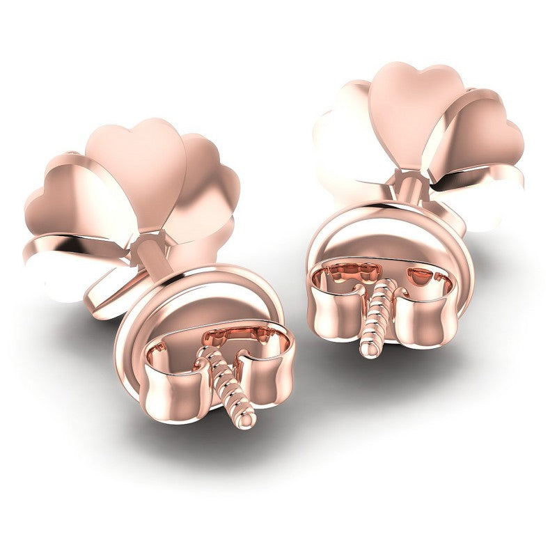 Round Diamonds 0.25CT Stud Earrings in 18KT Rose Gold