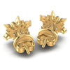 Round and Marquise Diamonds 0.95CT Designer Studs Earring in 14KT Rose Gold
