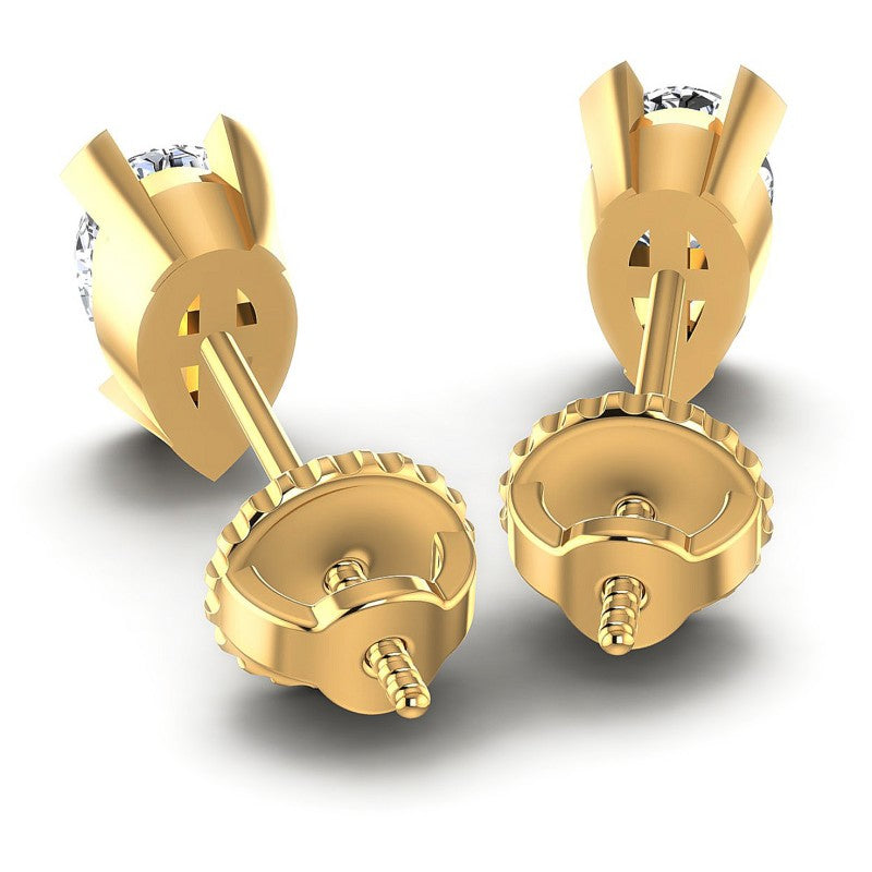 Pear Diamonds 1.00CT Stud Earrings in 14KT Rose Gold