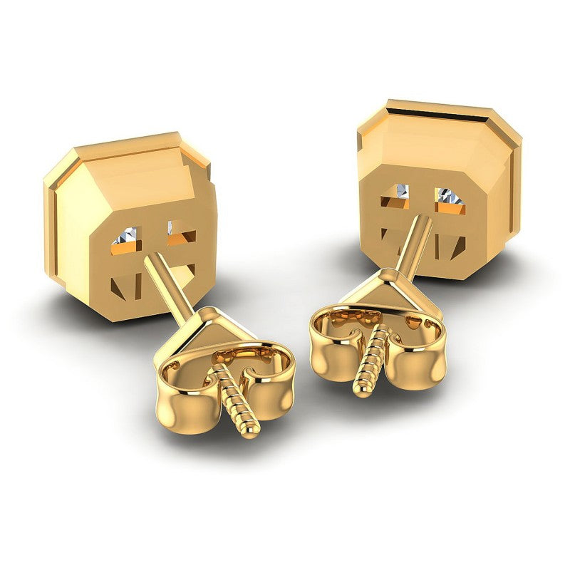 Emerald Diamonds 0.25CT Stud Earrings in 14KT Rose Gold