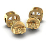 Cushion Diamonds 1.00CT Stud Earrings in 14KT Rose Gold