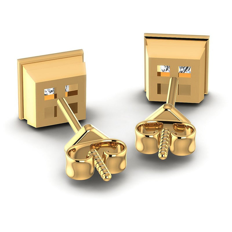 Princess Diamonds 0.25CT Stud Earrings in 14KT Rose Gold