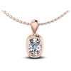 Cushion Diamonds 0.35CT Solitaire Pendant in 18KT White Gold