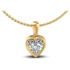Heart Diamonds 0.35CT Solitaire Pendant in 14KT White Gold