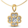 Round Diamonds 1.05CT Fashion Pendant in 14KT White Gold