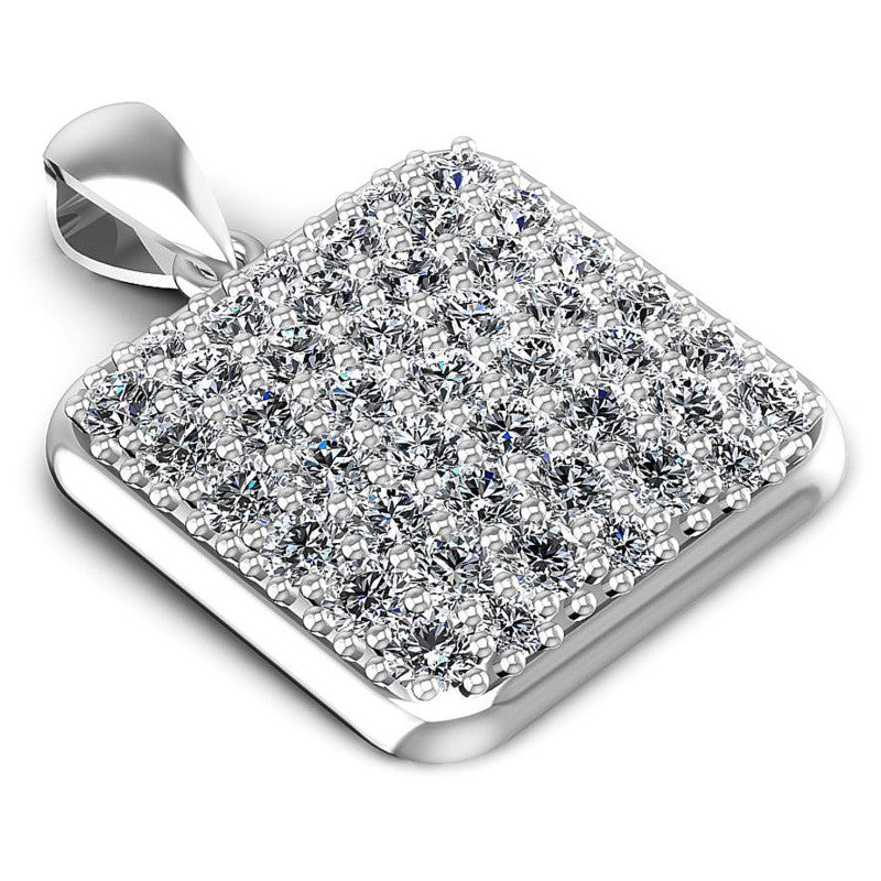 Round Diamonds 1.70CT Fashion Pendant in 14KT Yellow Gold