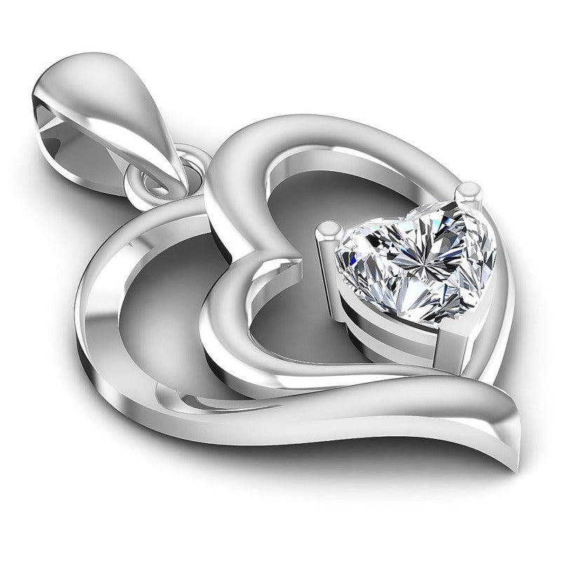 Heart Diamonds 0.55CT Heart Pendant in 14KT Yellow Gold