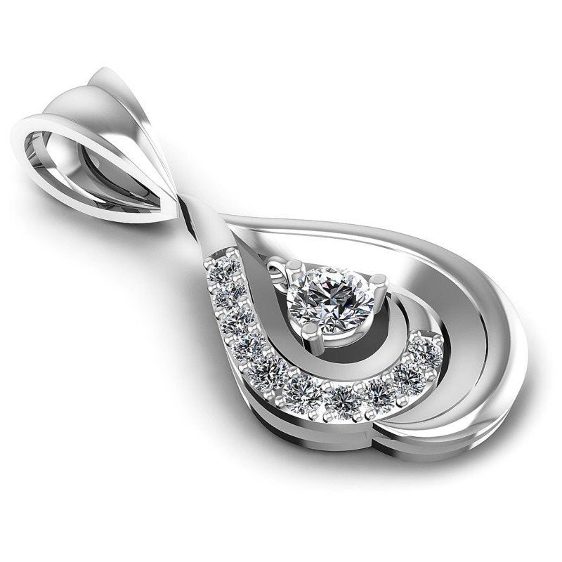 Round Diamonds 0.45CT Fashion Pendant in 14KT Yellow Gold