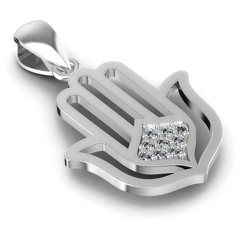 Round Cut Diamonds Fashion Pendant in 14KT Yellow Gold