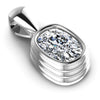 Cushion Diamonds 0.35CT Solitaire Pendant in 14KT Yellow Gold