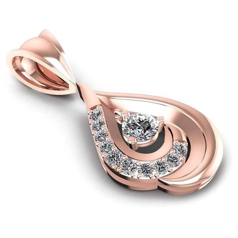 Round Diamonds 0.45CT Fashion Pendant in 18KT Yellow Gold