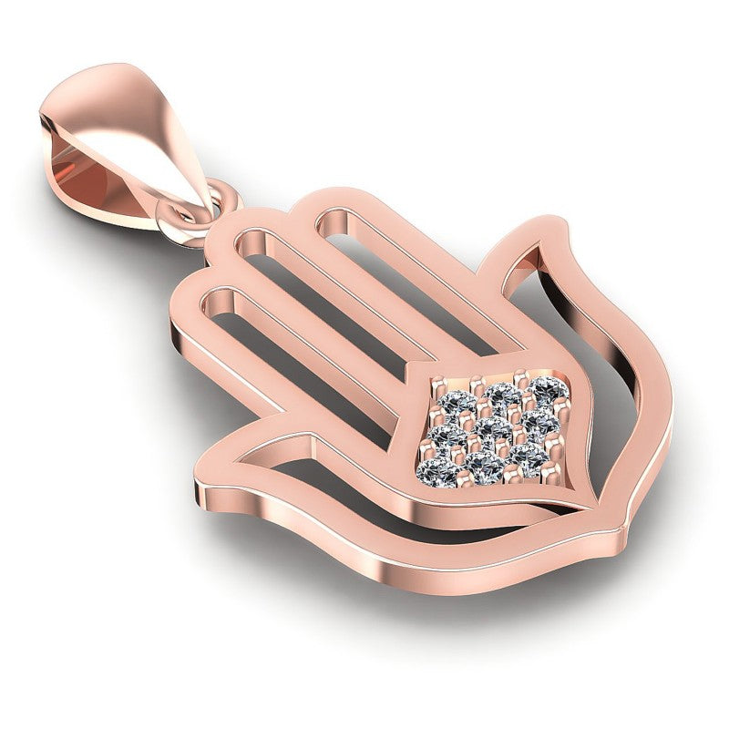 Round Cut Diamonds Fashion Pendant in 18KT Yellow Gold