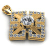 Round Diamonds 1.55CT Fashion Pendant in 14KT Yellow Gold