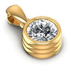 Round Diamonds 0.35CT Solitaire Pendant in 14KT Yellow Gold