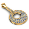 Round Diamonds 0.85CT Fashion Pendant in 14KT Yellow Gold