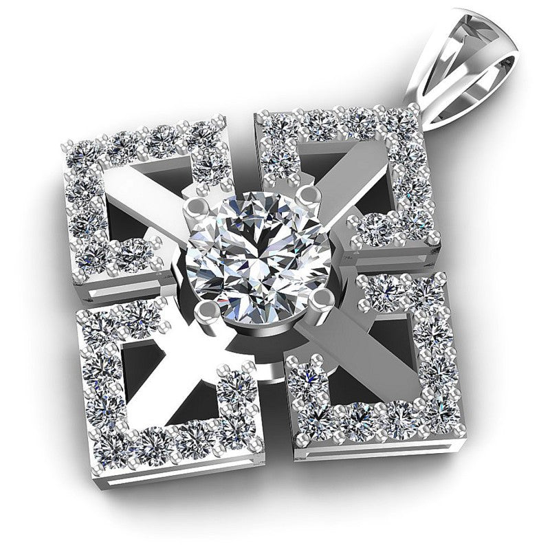 Magnificent Round Diamonds 1.55CT Fashion Pendant