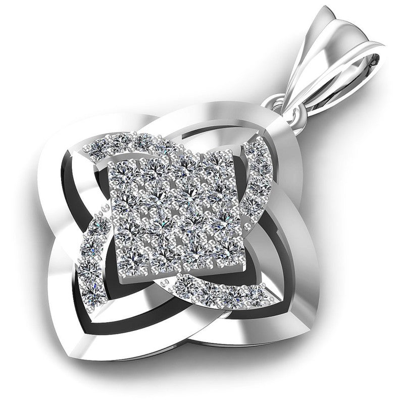 Precious Round Diamonds 0.95CT Fashion Pendant