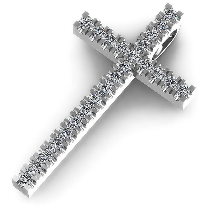 Round Diamonds 0.20CT Religious Pendant in 14KT Rose Gold