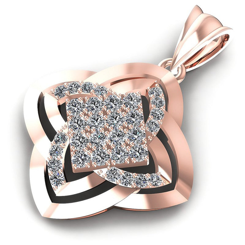 Precious Round Diamonds 0.95CT Fashion Pendant