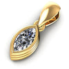 Marquise Diamonds 0.35CT Solitaire Pendant in 14KT Rose Gold