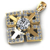Round Diamonds 1.55CT Fashion Pendant in 14KT Rose Gold