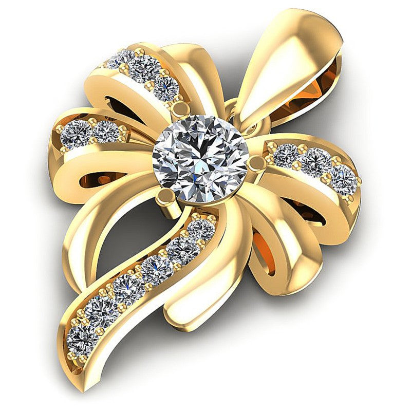 Round Diamonds 0.40CT Fashion Pendant in 14KT Rose Gold