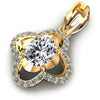 Round and Oval Diamonds 1.00CT Fashion Pendant in 14KT Rose Gold