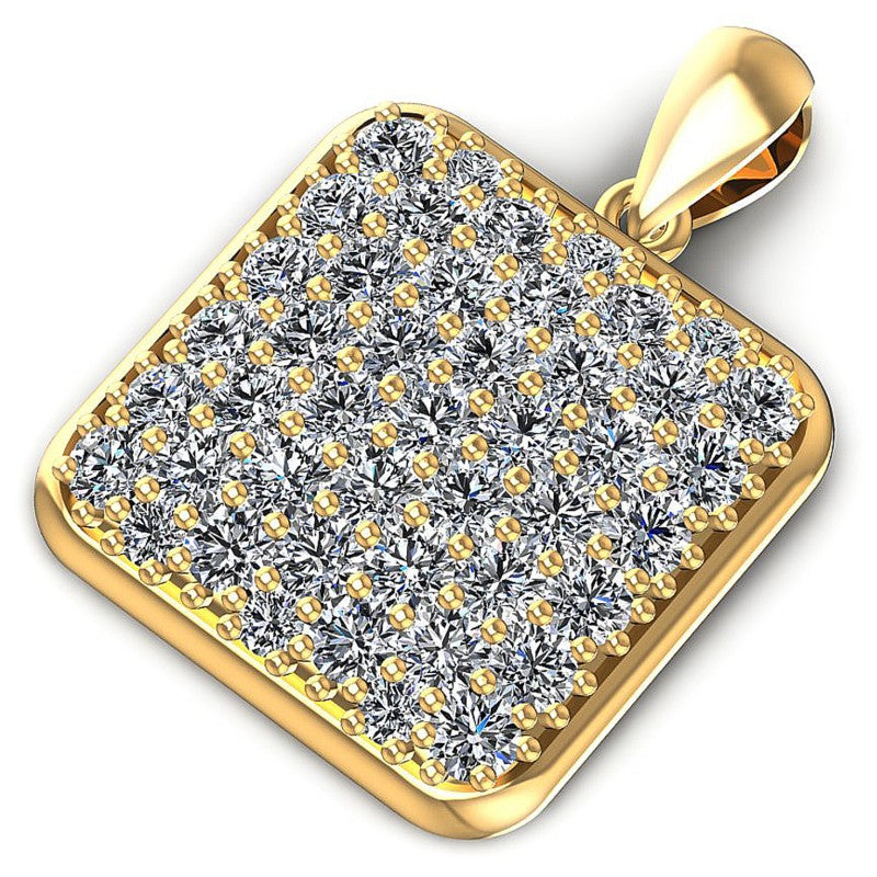 Round Diamonds 1.70CT Fashion Pendant in 14KT Rose Gold