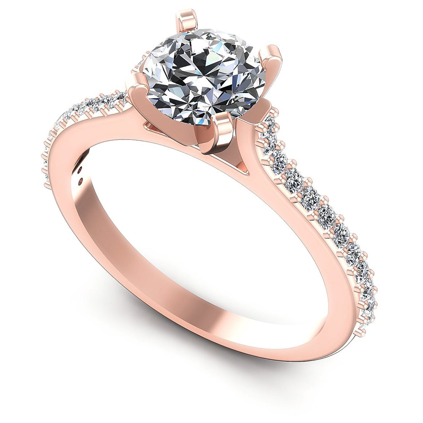 0.55CT Round Cut Diamonds Engagement Rings