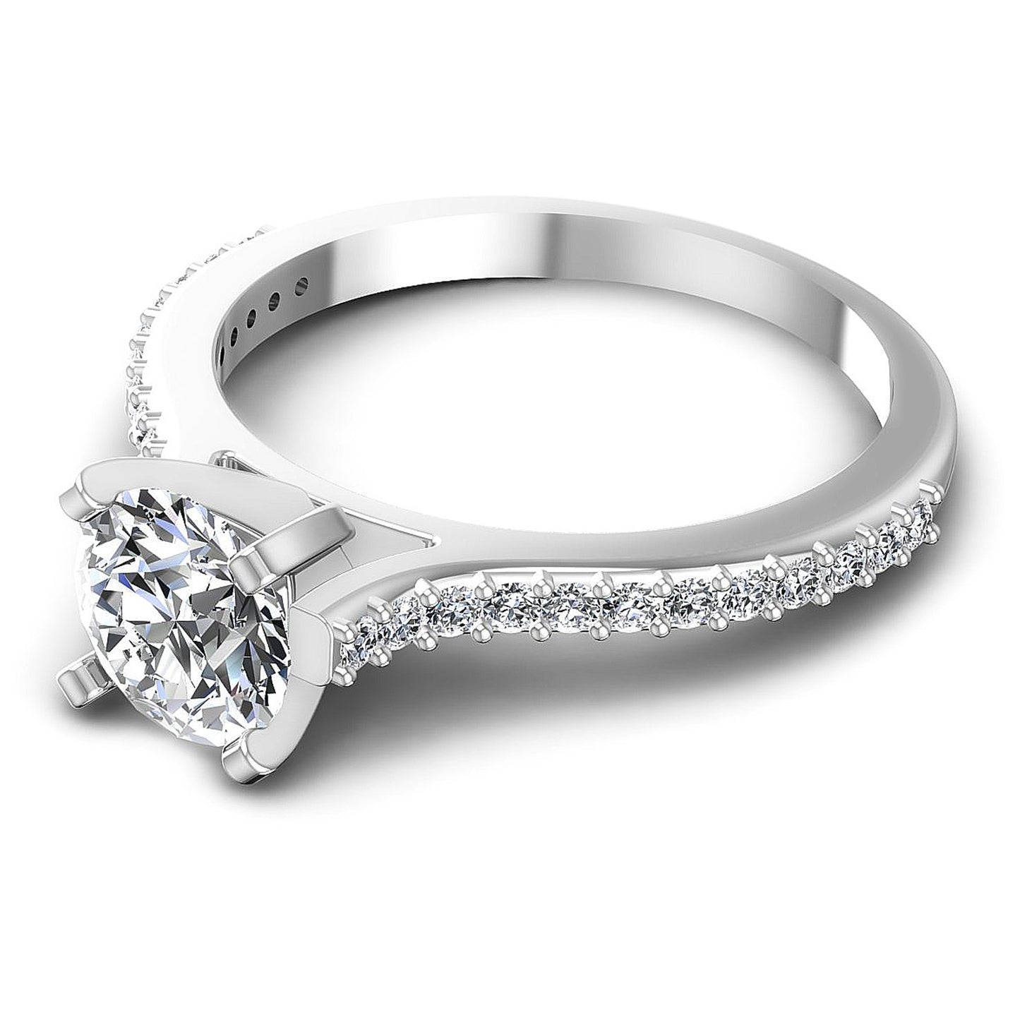 0.55CT Round Cut Diamonds Engagement Rings