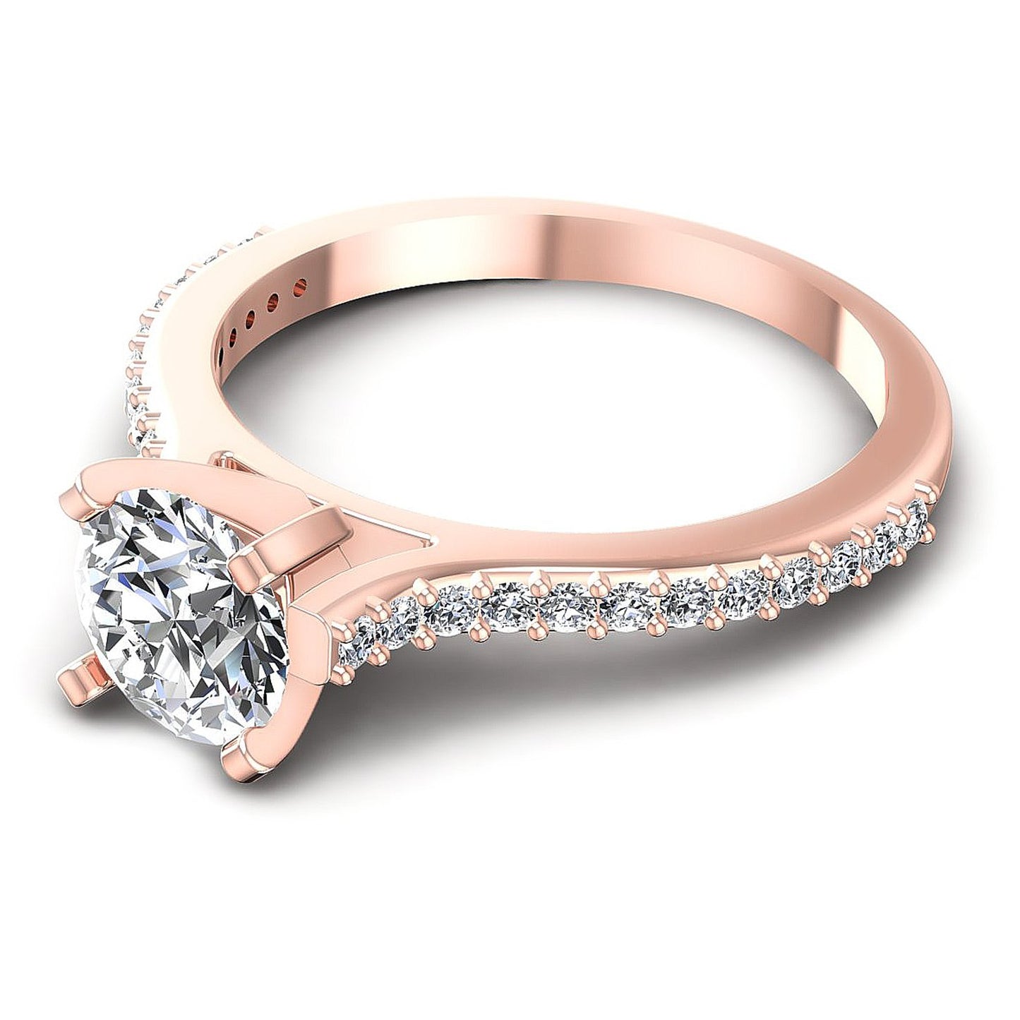 0.55CT Round Cut Diamonds Engagement Rings