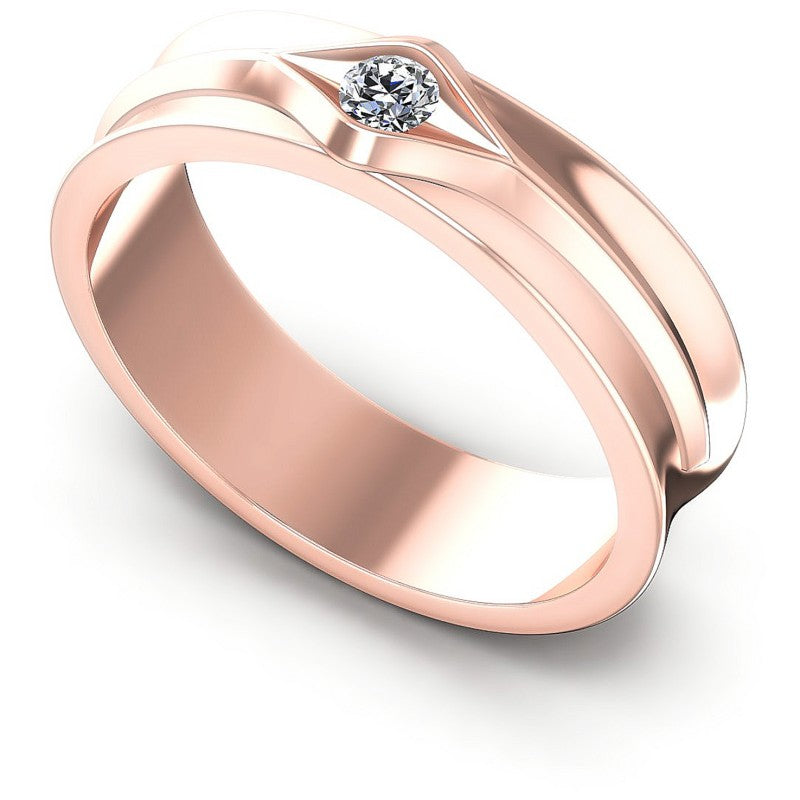 Round Cut Diamonds Solitaire Ring in 18KT White Gold