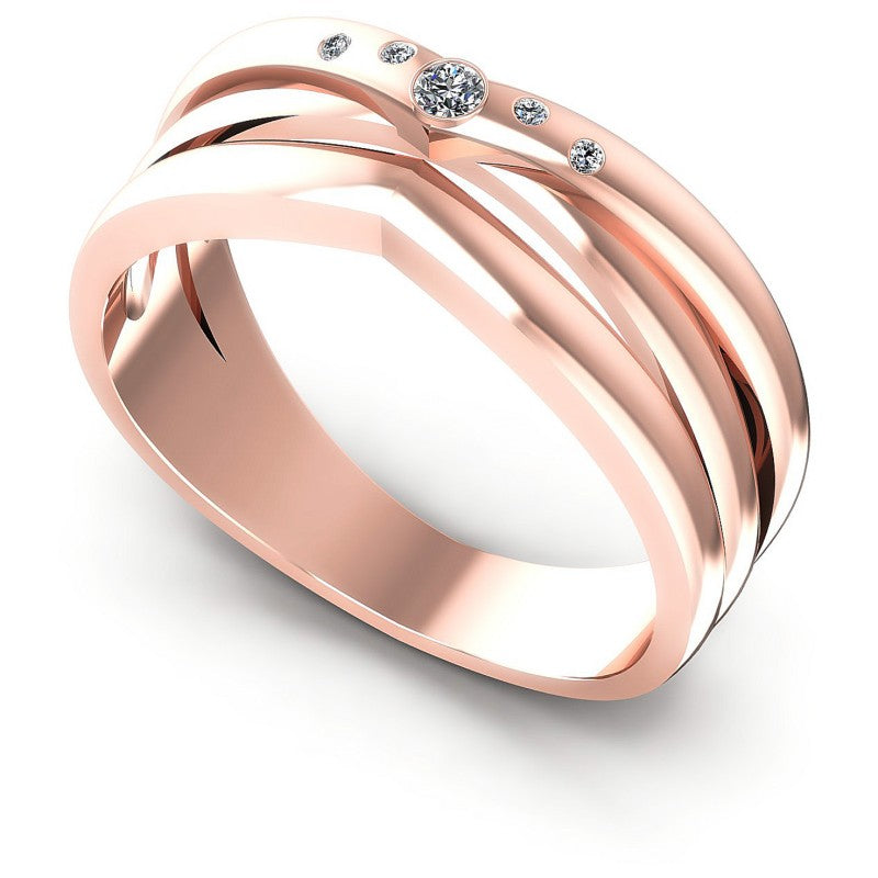 Round Cut Diamonds Wedding Band in 18KT White Gold